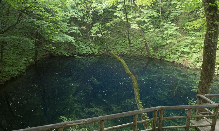 Aoike blue pond